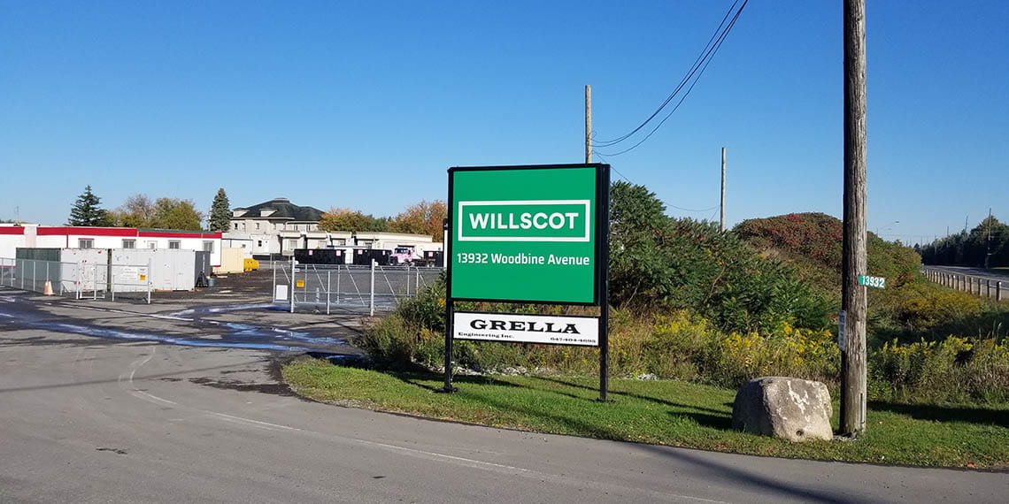 WillScot signage in Toronto