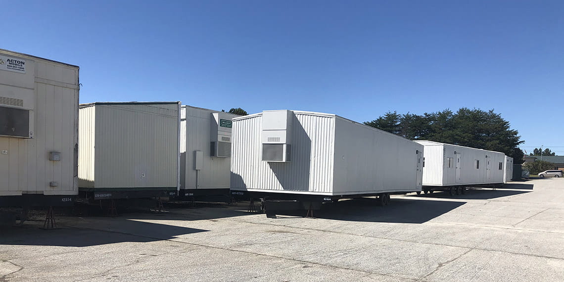 various types of portable trailers at WillScot Atlanta, GA