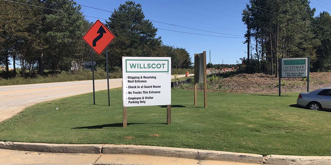 WillScot signage in Atlanta, GA