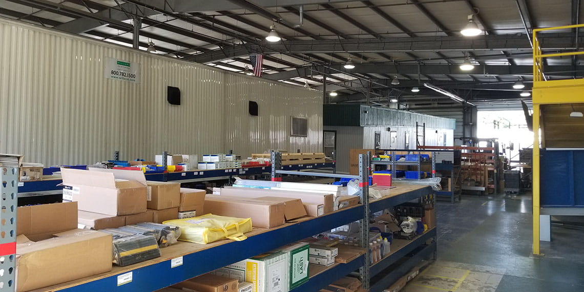 interior warehouse of WillScot Cincinnati, OH