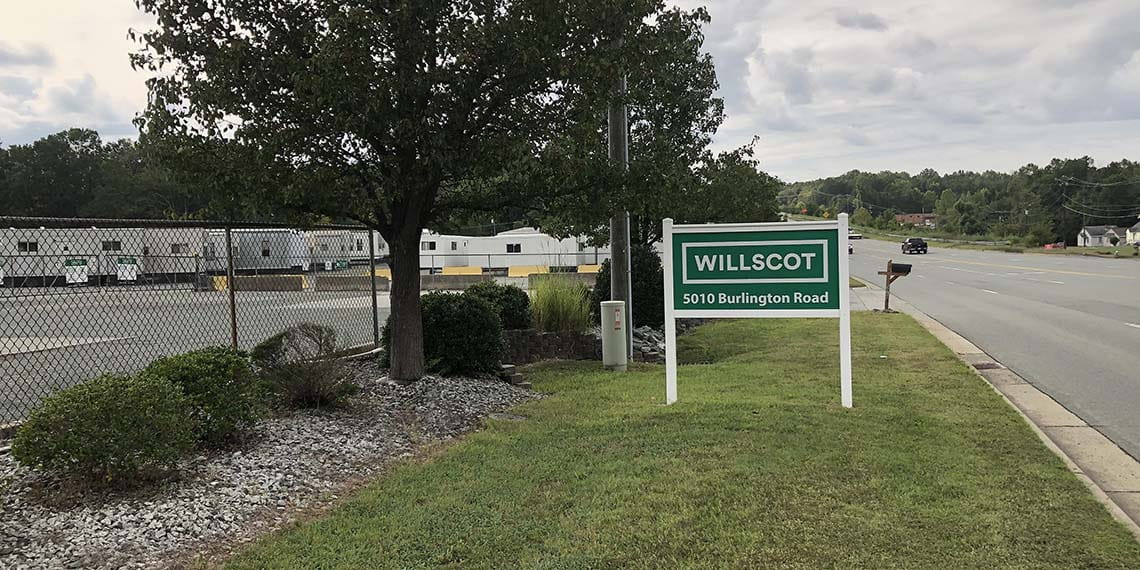WillScot signage in Greensboro, NC
