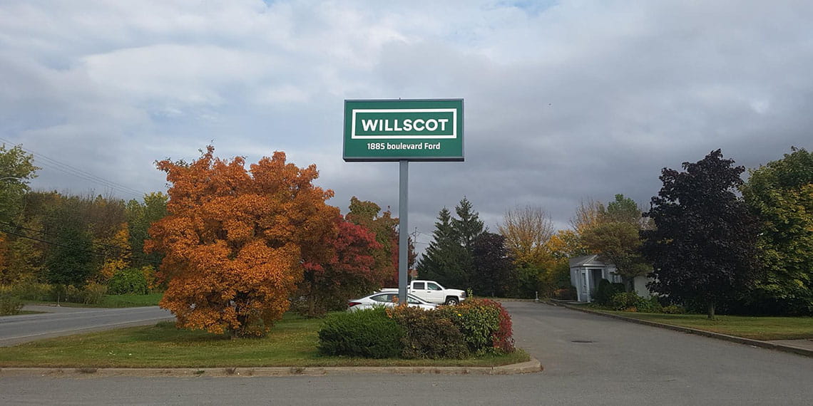 WillScot signage in Montreal