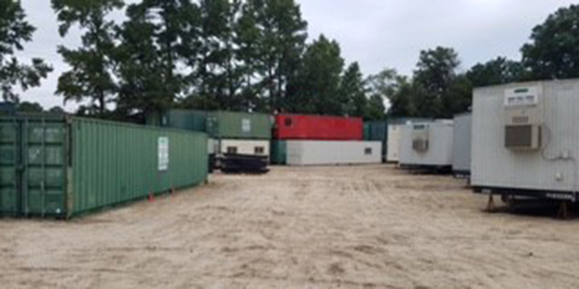 mobile office trailers and storage containers at WillScot Norfolk, VA