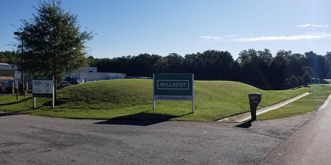 the exterior sign for the WillScot Richmond, VA office