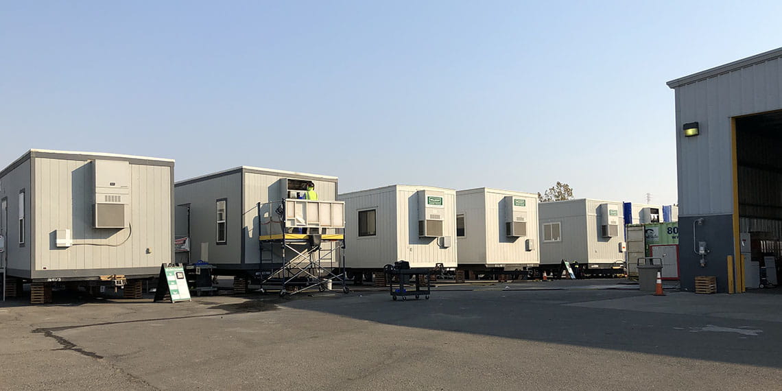 mobile office trailers at WillScot West Sacramento, CA
