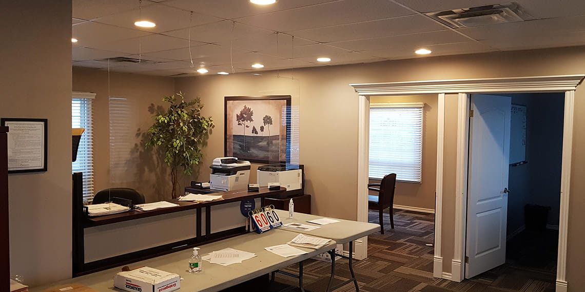 the interior offices of the WillScot Sarnia location