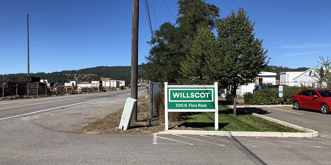 WillScot signage in Spokane, WA