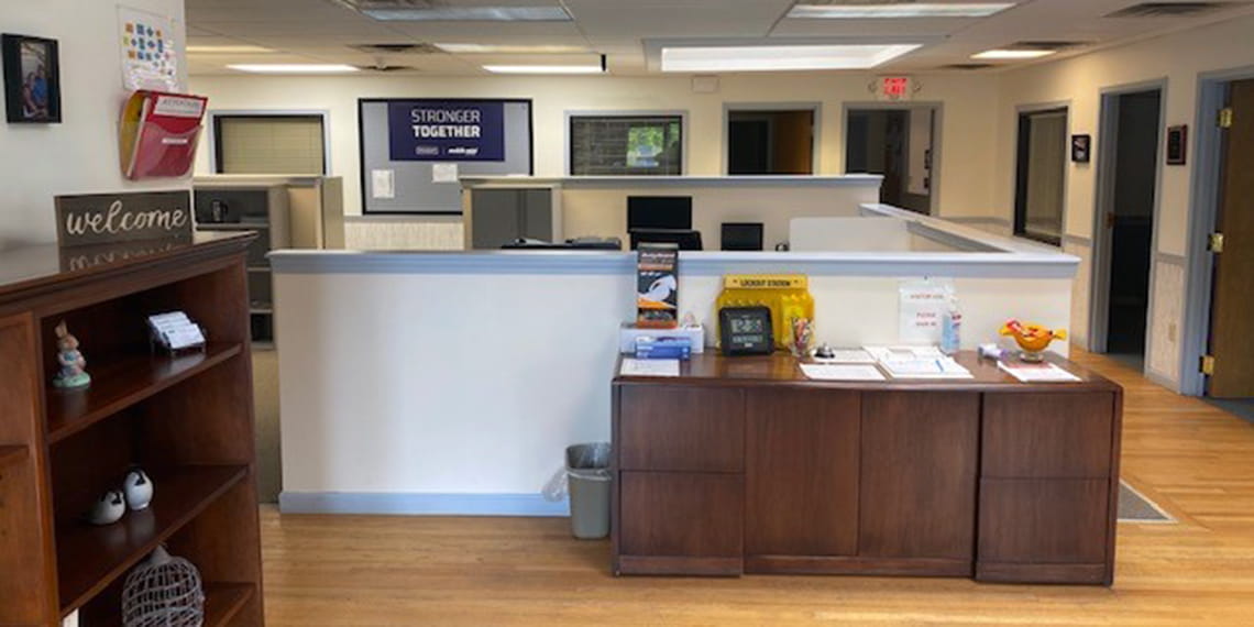 Interior image of WillScot Boston, MA office