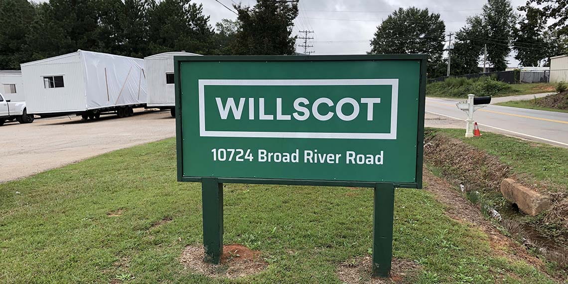 WillScot signage in Columbia, SC