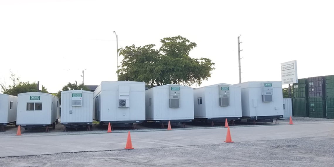 mobile office trailers for sale at WillScot Miami, FL