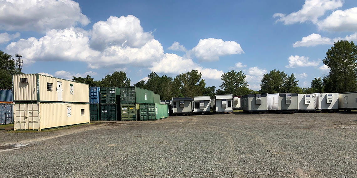 mobile office trailers and storage containers at WillScot South New York
