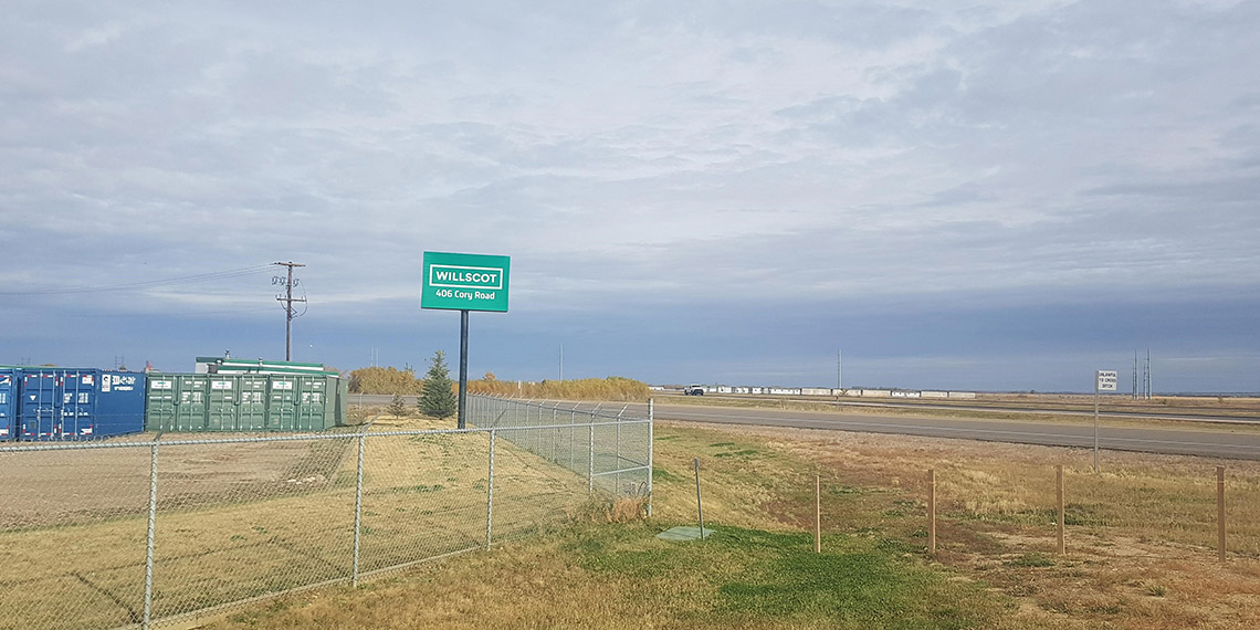 WillScot signage in Saskatoon