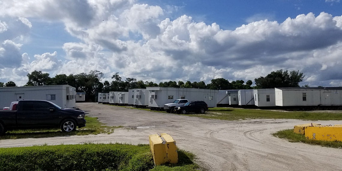mobile office trailers at WillScot West Palm Beach, FL